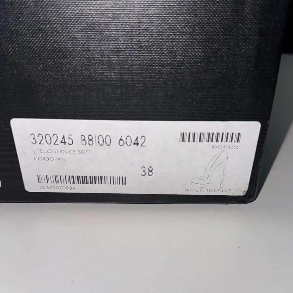 🔥Saint Laurent Paris  Blown Heels Elegant Design Sz 8 USA 38eu New in box - Picture 9 of 10